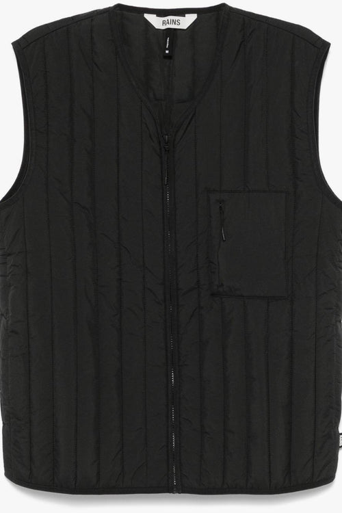 Gilet Nero Unisex Trapuntato