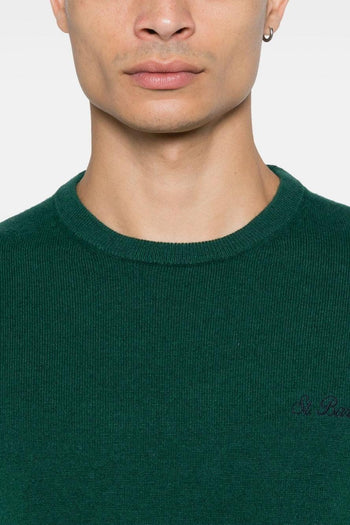 Saint Barth Maglia Verde Uomo Micro Ricamo Logo - 3