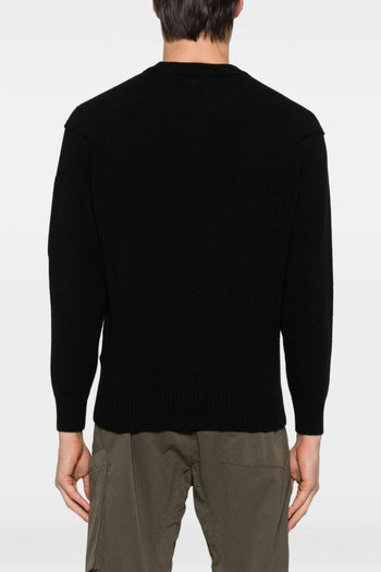 Maglia Nero Uomo Girocollo - 5