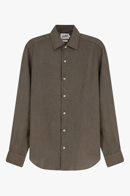 Saint Barth Camicia Raphael Uomo Verde Scuro