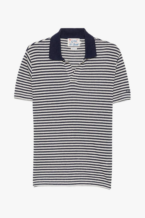 Saint Barth Polo Rigata Uomo