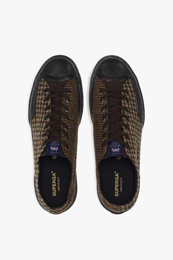 2432 Works Wool Patchwork Uomo Scarpa Marrone - 5