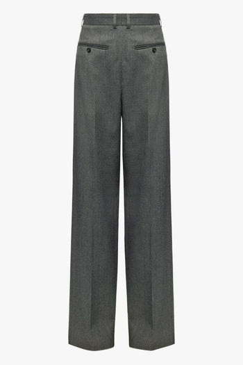 Mm6 Donna Pantalone Grigio Vita Alta - 5