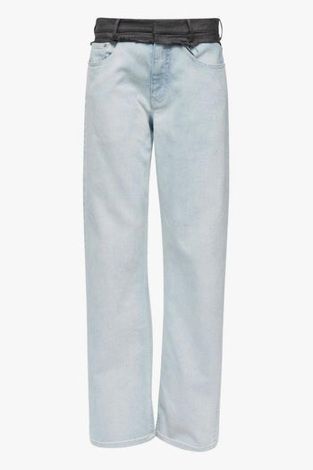 Jeans Banda Vita Donna Blu - 5
