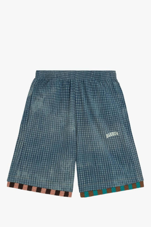 Short Blu Uomo a Quadri