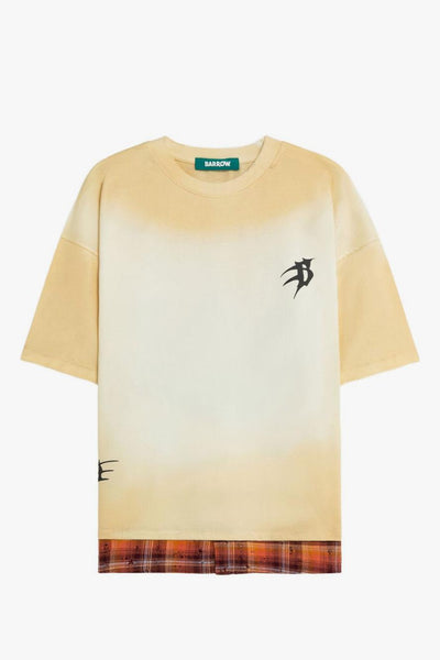 T-shirt Tie Dye Uomo Crema