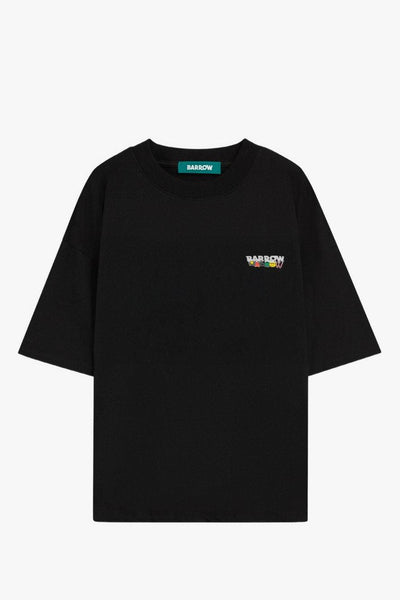 T-shirt Nero Uomo Stampa Angelo