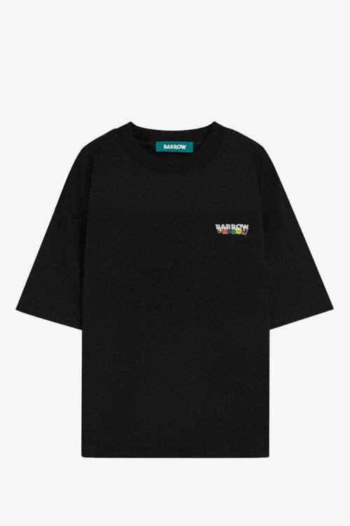 T-shirt Nero Uomo Stampa Angelo
