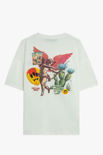 T-shirt Bianco Uomo Stampa Angelo - 2