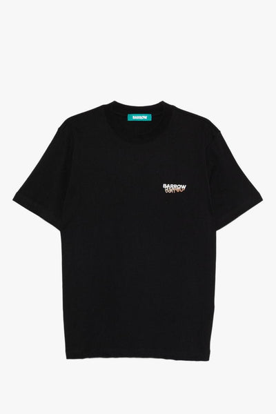 T-shirt Nero Uomo Stampa Teddy Posteriore