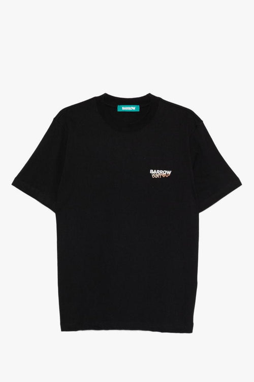 T-shirt Nero Uomo Stampa Teddy Posteriore