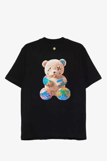 T-shirt Nero Uomo Stampa Teddy Posteriore - 2