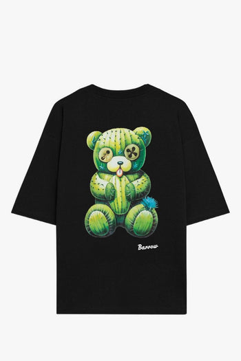 T-shirt Nero Uomo Orsetto Cactus - 2