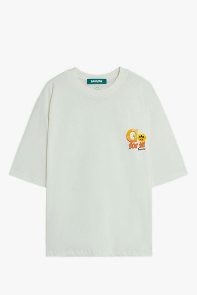 T-shirt Bianco Uomo Orsetto Cactus
