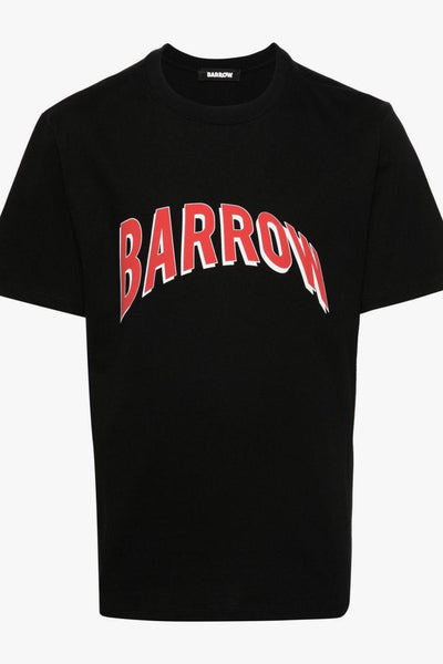 T-shirt Nero Uomo Stampa Logo