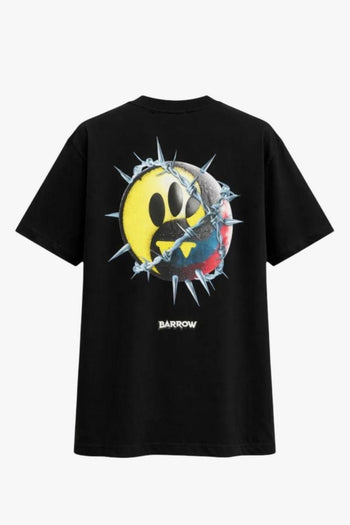 T-shirt Emoji Spinato Nero Uomo - 5