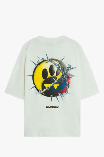 T-shirt Bianco Uomo Emoji Spinato - 2