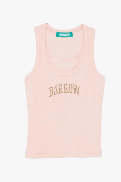 Top Smanicato Donna Rosa