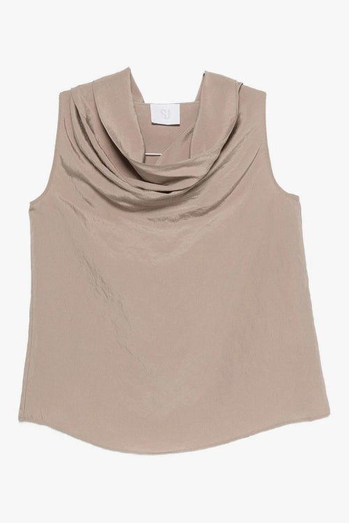 Top Grigio Donna