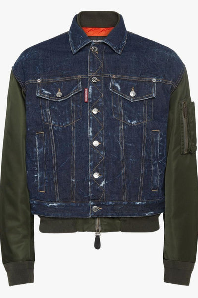 2 Giubbotto Blu Uomo Aviator Hybrid