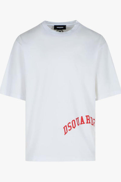 2 T-shirt Bianco Uomo Motivo Logo