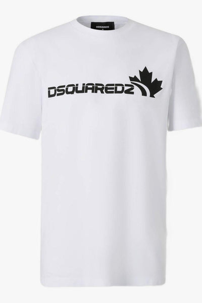 2 T-shirt Bianco Uomo Stampa Logo