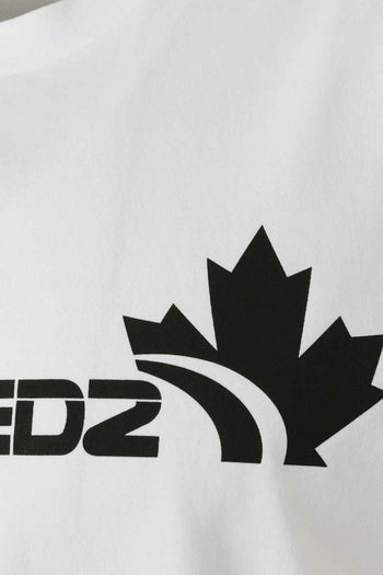 2 T-shirt Bianco Uomo Stampa Logo - 2