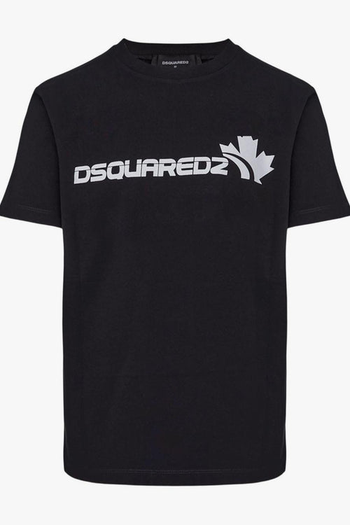 2 T-shirt Nero Uomo Stampa Logo