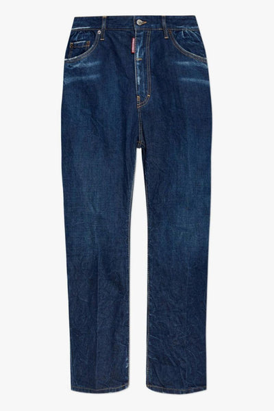 2 Jeans Blu Uomo con Sbaffature