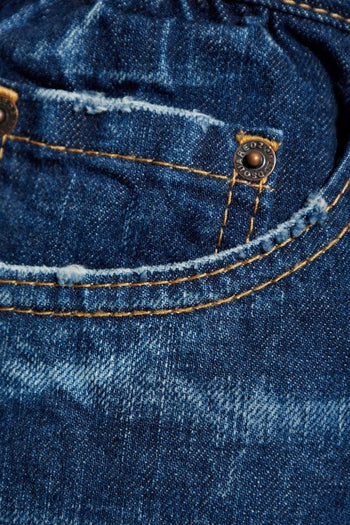 2 Jeans Blu Uomo con Sbaffature - 4