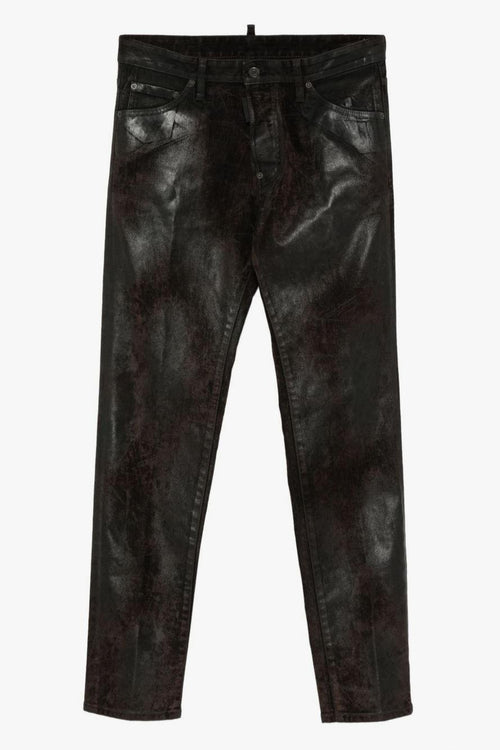 2 Jeans Marrone Uomo Metallizzato