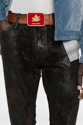 2 Jeans Marrone Uomo Metallizzato - 2