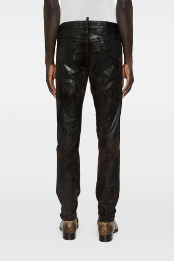 2 Jeans Marrone Uomo Metallizzato - 4