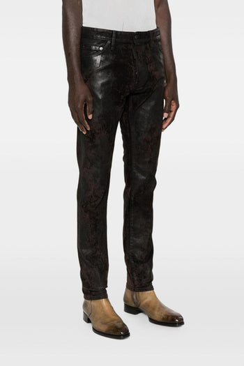 2 Jeans Marrone Uomo Metallizzato - 5