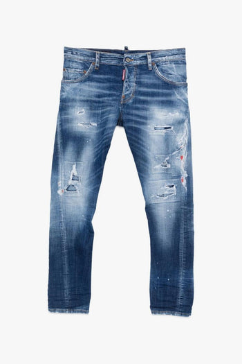 2 Jeans Blu Uomo Effetto Vissuto - 5