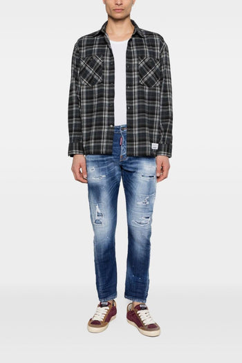 2 Jeans Blu Uomo Effetto Vissuto - 2