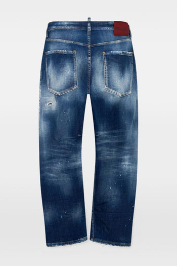 2 Jeans Vissuto Uomo Blu - 2