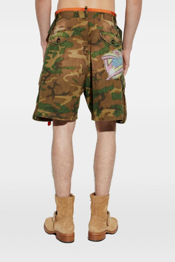 2 Short Camouflage Uomo Verde - 2
