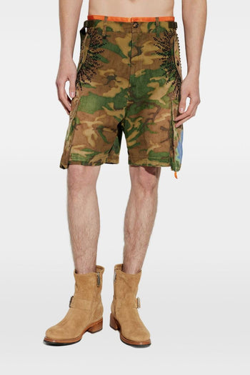 2 Short Camouflage Uomo Verde - 3