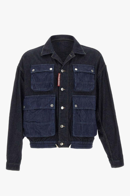 2 Giubbotto Blu Uomo Denim