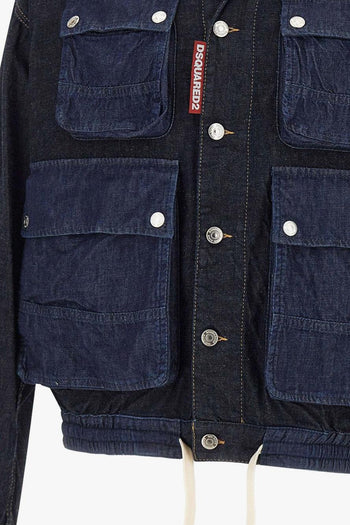 2 Giubbotto Blu Uomo Denim - 6
