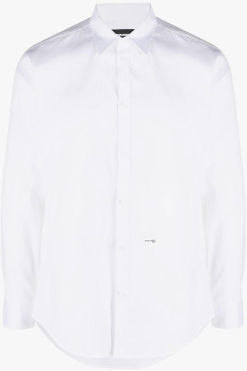 2 Camicia Bianco Uomo Placca Logo