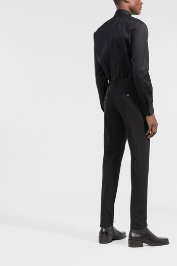 2 Camicia Nero Uomo Placca Logo - 3