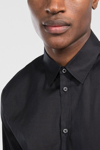 2 Camicia Nero Uomo Placca Logo - 4