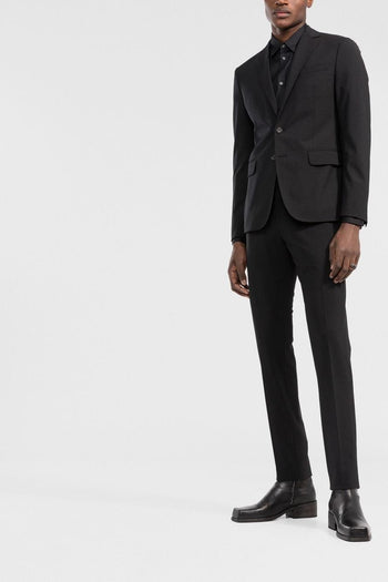 2 Camicia Nero Uomo Placca Logo - 5