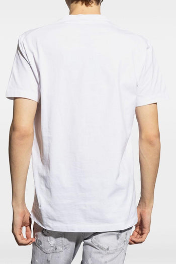 2 T-shirt Bianco Uomo Placca Logo - 2