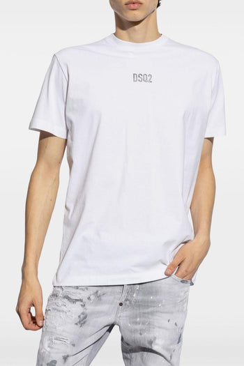 2 T-shirt Bianco Uomo Placca Logo - 5