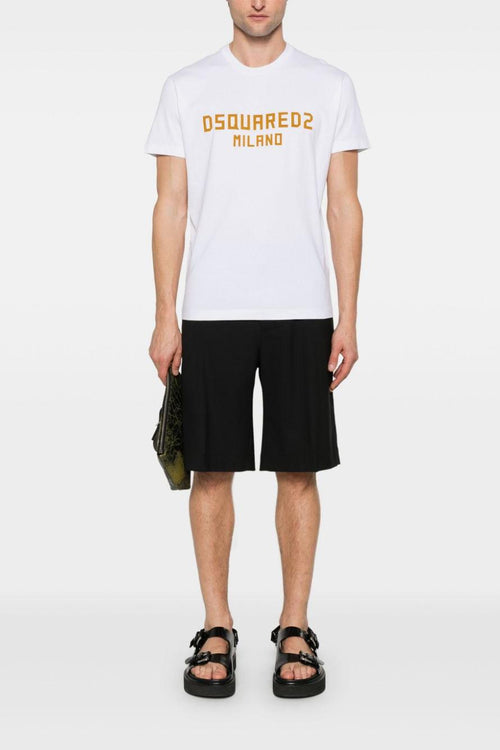 2 T-shirt Bianco Uomo Stampa Logo
