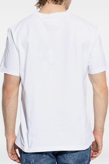 2 T-Shirt Bianco Uomo Stampa Logo Milano - 5