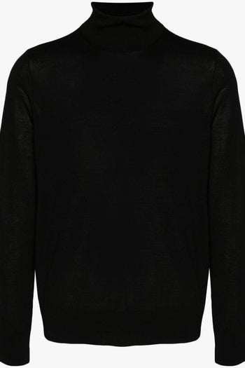 2 Maglia Uomo Nero a Collo Alto - 5